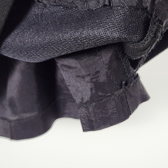 Rickie Freeman Teri Jon Black Ruffled Sheath Dress Size 8 - Picture 7 of 11